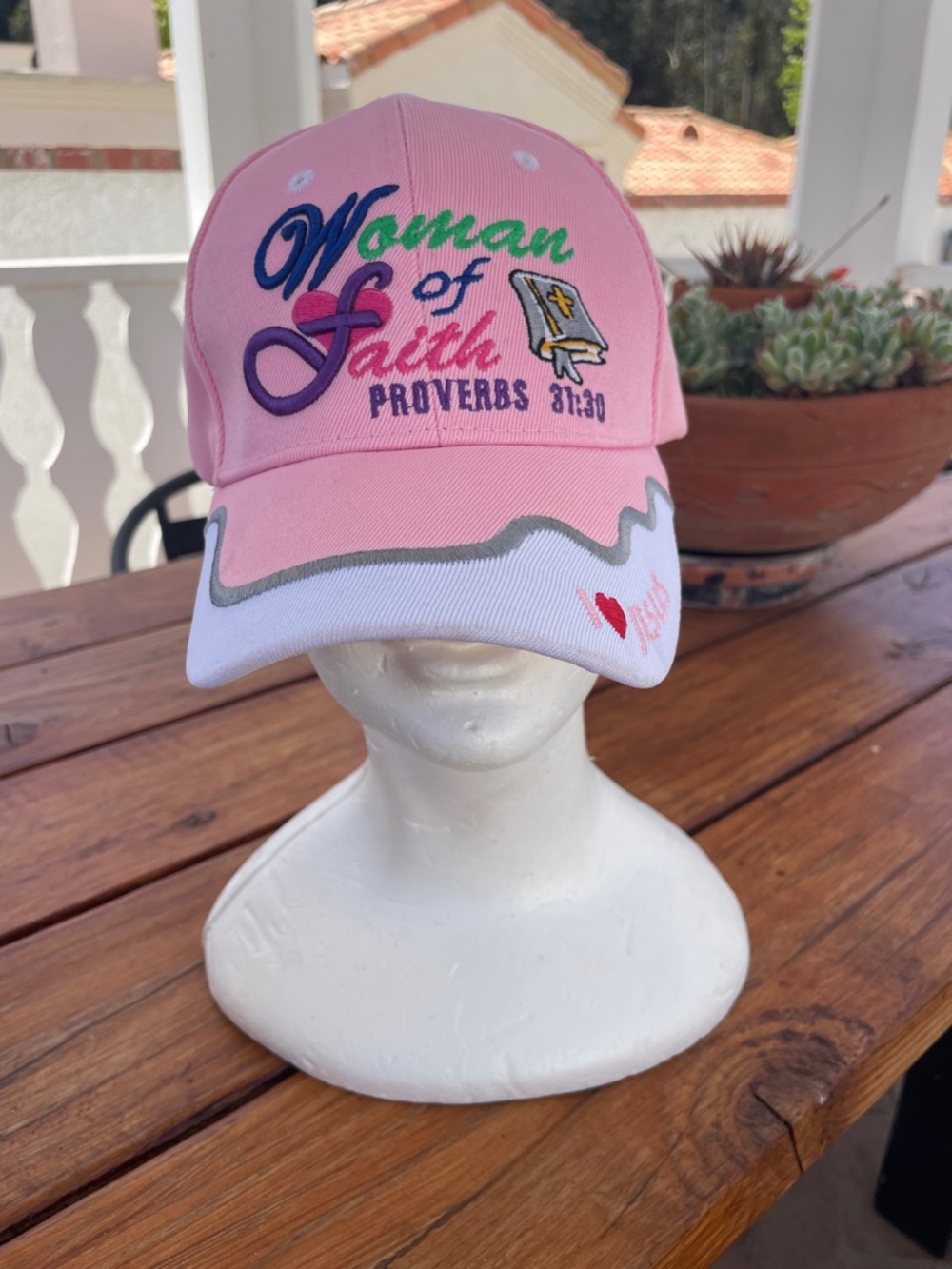 Woman of Faith Jesus Hat Ball Cap